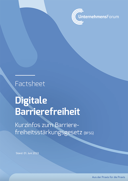 Factsheet „Digitale Barrierefreiheit“